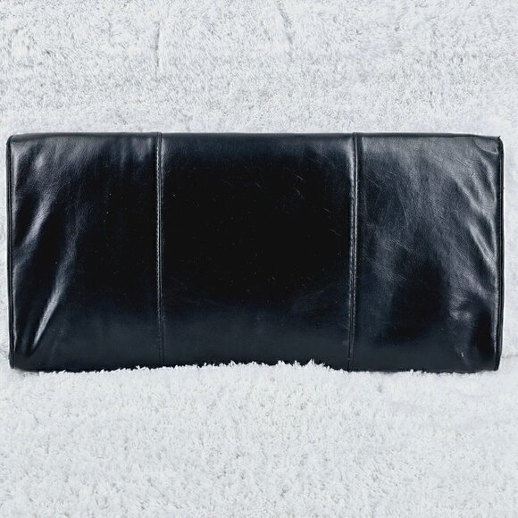 Guess Black Faux Leather Large Envelope Clutch - Picture 3 of 10